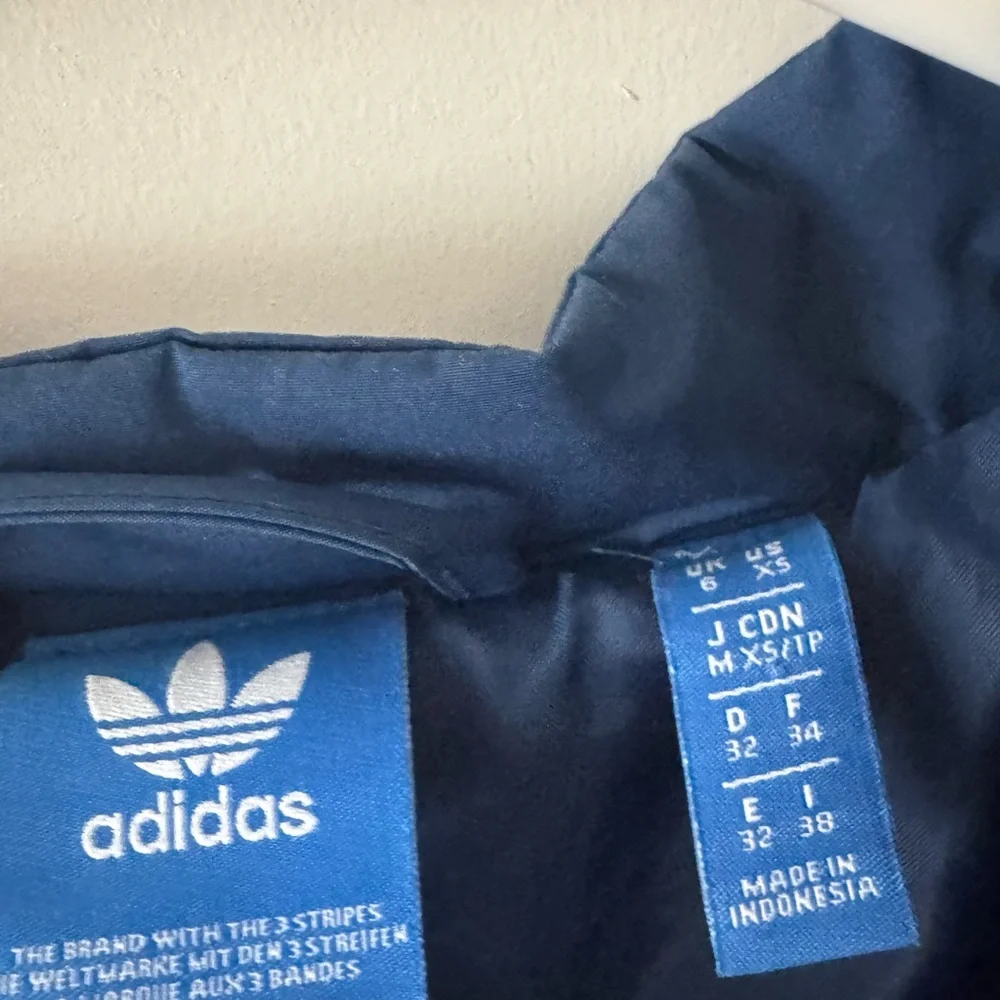 Adidas Navy Blue Jacket with Logo - Picture 3 of 6